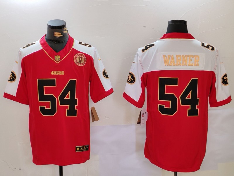 Men's San Francisco 49ers Fred Warner #54 Red Jersey
